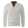 Nuevo suéter de punto casual de dos piezas para hombre de comercio exterior de otoño e invierno, holgado y versátil, jersey cálido