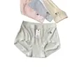 8172 # Calzones de Modal para Mujer Sin Costuras de 32 Puntos, Cintura Media, Color Sólido, Mayoreo