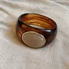 Pulsera de Madera con Grano Color Café Estilo Vintage Retro, Pulsera de Lujo Ligero de Gama Alta, Joyería de Moda Transfronteriza Europea y Americana