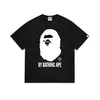 Camiseta Bape Verão Cabeça de Macaco Macaco Pequeno Camuflada Masculina Manga Curta Gola Redonda para Homem