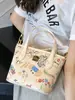 Bolso Lindo de Dibujos Animados Graffiti para Mujer 2025 Nuevo Bolso Cubo de Aspecto Elegante Bolso Cruzado Casual de Hombro de Moda