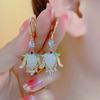 Pendientes de Loto de Moda Personalizados Versátiles Elegantes Pendientes Simples Modernos Avanzados Explosiones de Flores Pendientes de Estilo Occidental Hebilla para Oreja