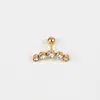 Joyería Personalizada para Perforación de Hueso de Ceja Estilo Hot Girl, Estilo Europeo y Americano, Acero Inoxidable, Accesorios de Piercing Corporal de Color Mixto Exagerados de Moda al por Mayor
