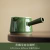 No hay forma de taza pública de ceniza de hielo estilo japonés de doble pared, ceniza ceniza ceniza esmalte, taza de té de cerámica grande para uso doméstico, taza de té dividida para mar