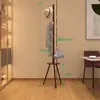 Cabide de Madeira Maciça de Chão para Quarto Cabide de Roupas para Quarto Cabide de Roupas Doméstico de Poste Único Moderno Simples Cabide de Bolsa