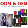 Pigmento de Pintura Corporal Bloque de Color de 3 Tonos Transfronterizo Maquillaje Dramático Navideño Pintura Facial Soluble en Agua para Niños con Pincel