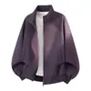 Chaqueta de aviador retro con cuello alto para hombre, chaqueta corta elegante y sofisticada de estilo americano con hombros rectos