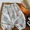 Calça Repelente de Mosquitos Infantil Bangcheng 2026 Verão Nova para Meninos Fina Respirável Calça Longa para Bebês Meninas Algodão Puro Calça Classe A