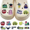 Serie de temporada de graduación transfronteriza zapatos con agujeros zapatos hebilla de flor para zapatos decoración de alto sentido desmontable venta al por mayor de fábrica caucho blando