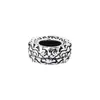 Plata Pura S925 Vintage Bestia Devoradora de Oro Pixiu Separador DIY Premium Accesorio Coleccionable Material 10mm
