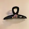 Pinza para el pelo de alta gama estilo coreano, pinza para el pelo de color block de dibujos animados para la parte trasera de la cabeza, pinza de tiburón grande versátil 2026 nueva para mujer