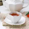 Juego de Tazas de Café Retro Jingdezhen Taza Cerámica Pequeña Europea Creativa Set de Té de la Tarde Pastoral Flor