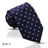Corbata Rayada para Hombre Camisa Profesional de Negocios de Alta Gama Azul Azul Marino Anudada a Mano Corbata de 8cm Shengzhou Lista para Enviar
