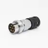 Conector de Alimentação e Sinal Aviation Plug Pinhole Gold-Plated 2-14 Pinos Macho-Fêmea Gx30/30M Feida Yongfeng