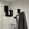 Gancho para Puerta de Vidrio de Baño sin Taladro para Cabina de Ducha, Colgador de Clip para Ropa, Toallas y Toallas de Baño