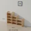 Armário de Madeira Maciça para Jardim de Infância, Armário de Brinquedos com Divisórias, Estante de Madeira para Armazenamento Infantil, Armário Combinado de Madeira Natural para Cantos, Material Didático Montessori