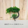 Sala de Estar Única Acolhedora Pinus Plástico Falso Planta Verde Cipreste Pinheiro Árvore em Vaso Rochoso Paisagismo Arranjo de Flores Pequenos Ornamentos Decorativos