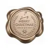 Série de Natal Adesivos de Selo de Cera Bronze Antigo para Envelopes, Convites, Garrafas de Vinho e Decoração de Presentes