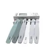Set de Herramientas para Manicura, Lima de Uñas, Esponja, Tira Frotadora con Forma de Raqueta, Pulido de Superficie de Uñas, Lima de Uñas, Caja de Color, Set de 6 Piezas