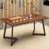 Conjunto de Mesa e Cadeiras para Chá, Mesa de Chá para Uso no Escritório e em Casa, Mesa Retangular, Mesa de Jantar Minimalista Moderna, Conjunto de Chá Kung Fu, Mesa para Preparo de Chá