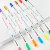 Plumones Lotto para Pizarra Blanca Borrables para Uso en Enseñanza y Oficina, 12 Colores, Plumones de Colores de 24 Colores para Estudiantes y Niños, Dibujo con Punta de Fibra