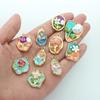 Accesorios para Joyería DIY Estilo Chanel Pequeños Transfronterizos, Joyería DIY Hecha a Mano con Flor Ovalada, Accesorios para Joyería DIY de Aleación Esmaltada