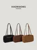 Bolso tipo almohada Boston transfronterizo nuevo, estilo coreano casual retro, bolso de mano de gamuza Melard, bolso de hombro para mujer, adecuado para ir al trabajo