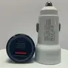 Cargador de Coche Pd60W Carga Rápida Encendedor de Cigarrillos Uno a Dos Usb+Tipo C Transparente 60W Súper Carga Rápida Cargador de Coche