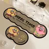 Alfombrilla de cocina de barro de diatomeas absorbente de agua y aceite, alfombrilla de baño antideslizante de dos piezas con forma especial, alfombrilla de baño de secado rápido para inodoro, alfombrilla de puerta