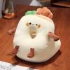 Almohada de Siesta de Seda de Hielo de Doble Cara Divertida Linda de Papas Fritas Hamburguesa Helado para Oficina Estudiante Escritorio