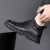 Zapatos de piel forrados de forro polar, nuevos estilos de invierno, engrosados para abrigar, zapatos de piel de caña alta, zapatos casuales tipo papá y zapatos de trabajo