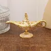 Lámpara de Aladino adornos trompeta 12*6.8 Metal adornos creativos regalo lámpara de deseos de cumpleaños decoración del hogar