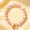 Pulsera de Vidrio Luminoso para Mujer Gato de la Suerte Ojo de Gato Pulsera de Ceniza Cristal Nuevo Juguete Cultural Chino Adornos de Mano Adornos de Lugar Turístico Venta al por Mayor