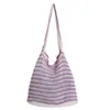 Bolso de Hombro de Gran Capacidad para Viajes Diarios, Nuevo Estilo Primavera/Verano, Versión Coreana, Bolso de Axila Tejido de Punto Hueco, Bolso Tejido para Mujer