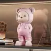 Decoración creativa de oso violento para sala de estar, mueble de TV, recibidor, decoración de mesa para el hogar, manualidad pequeña de escritorio