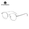 STUDIOMUKU gafas para miopía frías de madera gafas de titanio puro montura de gafas vintage montura de gafas personalizada MUKU11010