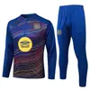 2526 Traje de Entrenamiento de Fútbol para Adultos Traje de Entrenamiento de Fútbol Manga Larga Conjunto para Adultos Otoño e Invierno Conjunto de Entrenamiento de Manga Larga para Adultos