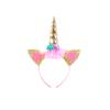 Diadema de unicornio, accesorio para el cabello hecho a mano, decoración para fiesta de cumpleaños de princesas, diadema de Halloween para niñas europeas y americanas.
