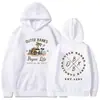 OUTER BANKS Sudadera con Capucha Estampada Bund Quest Suéter Casual Holgado con Capucha