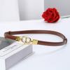 Cinturón para Mujer de Gama Alta Ajustable Versátil Estilo Ins Sin Perforaciones para Vestido Suéter Decorativo Gancho Cinturón Delgado
