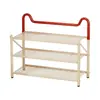 Zapatero plegable sin instalación para entrada de casa, zapatero simple multicapa para recibidor, dormitorio, apartamento de alquiler, zapatero de almacenamiento