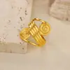 Anillo Geométrico de Línea de Acero Inoxidable Nuevo de Venta Caliente Transfronterizo Europeo y Americano para Mujer Abierto Nicho Elegante Simple Moda