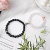 Comércio exterior Europa e Estados Unidos nova Coroa de zircônia atração magnética contas pulseira de amantes um par de pulseiras masculinas e femininas joias atacado