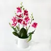 Nuevo Macetero Vertical 9 Orquídeas Phalaenopsis Plantas en Maceta Fotografía Vestido de Novia Fondo de Foto Plantas en Maceta Flor Artificial Adornos de Simulación de Escritorio
