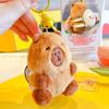 Mochila Kapibala Tortuga Abeja Ostra Genuina Muñeco de Peluche Llavero Popular Cibernético Capibara Rey Colgante
