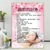 Pôster de Cuidados Faciais Imagem de Massagem Pintura Decorativa de Gerenciamento da Pele Limpeza Raspagem Publicidade Puxamento de Tendão Facial Pintura para Pendurar