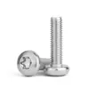 Suministro en Stock de Tornillos Antirrobo Torx de Cabeza Redonda de Acero Inoxidable 304, Tornillos de Cabeza Plana con Torx Interno Sin Columna para Máquina