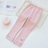 Leggings para meninas Verão Fino Modal Calças infantis brancas Calças para meninas Roupas externas Calças para bebês Algodão puro Primavera e Outono