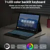 Adecuado para iPad 11ª Generación Teclado Bluetooth Retroiluminado Sensible al Tacto y Set de Ratón, Set de Teclado y Ratón Apple A16 con Lápiz para Pantalla Táctil, 10ª Generación