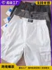Comércio Exterior Transfronteiriço Europeu e Americano Retrô Masculino Verão Outdoor Soltos Multibolsos Shorts Cargo Esportivos Shorts Retos Comprimento do Joelho